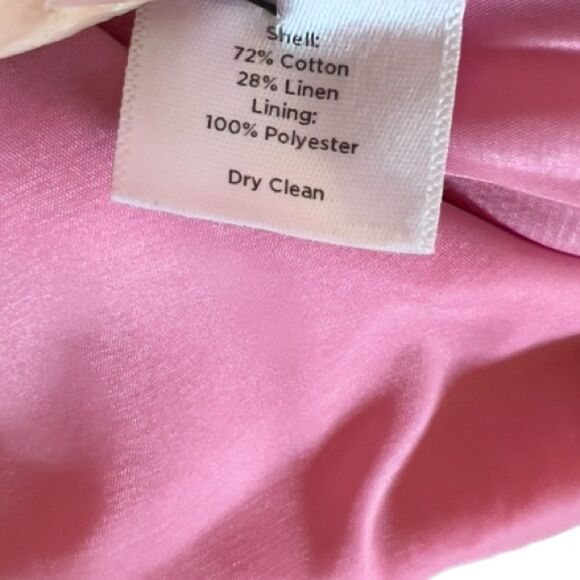 Talbots Linen Blend Pink Blazer - Picture 6 of 6